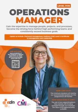 Operations Manager Apprenticeship facesheet