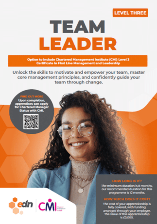 Level 3 Team Leader Apprenticeship facesheet